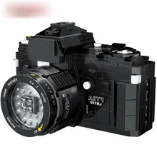 2020 nova câmera digital brinquedo blocos de construção fy2a slr câmera tijolos modelo brinquedos criativos crianças presentes natal 627 pçs