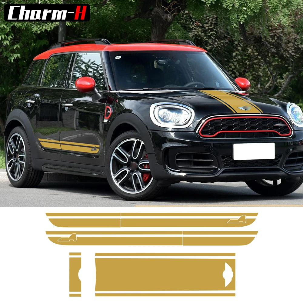 Для BMW Mini Cooper S Countryman F60 капот багажник дверь боковая гонка полоса All4 графические