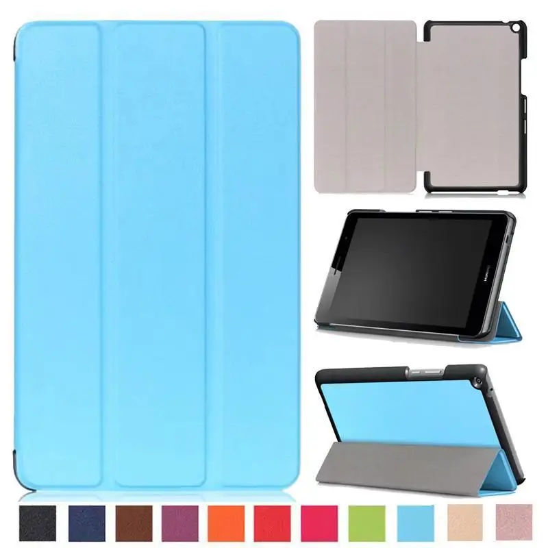 

Tablet Case For Huawei Media Pad T3 8.0 Solid Slim Folding Cover Stand Smart Case Tablet PC Protective for huawei T3 8 inch
