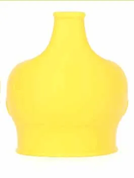 Yellow Силиконовая чашка со слоном, многоразовые крышки, непроливаемый чехол для питья - Цвет: Yellow