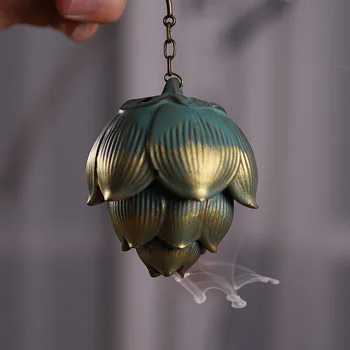 

Agilawood backflow incense ornaments household hanging sachet ball incense ball hollow sandalwood stove backflow incense burner