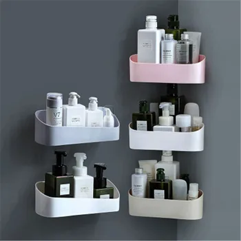

Punch Free Wall Mount Storage Rack Small Shelf Remote Control Air Conditioner Storage Case Phone Holder Bathroom Storage Shelf