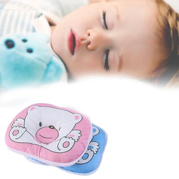 

Baby Bear Pattern Pillow Newborn Infant Baby Support Cushion Pad Prevent Flat Head