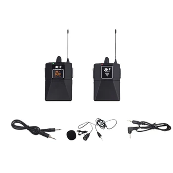 

UHF Microphone Lapel Mic UHF Wireless Lavalier Microphone for Phone Program Recording Interview