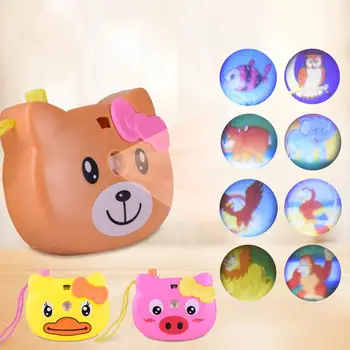

HobbyLane Educational Cartoon Projection Camera Toy Animal Pattern Light Projection Children Toy Random Color