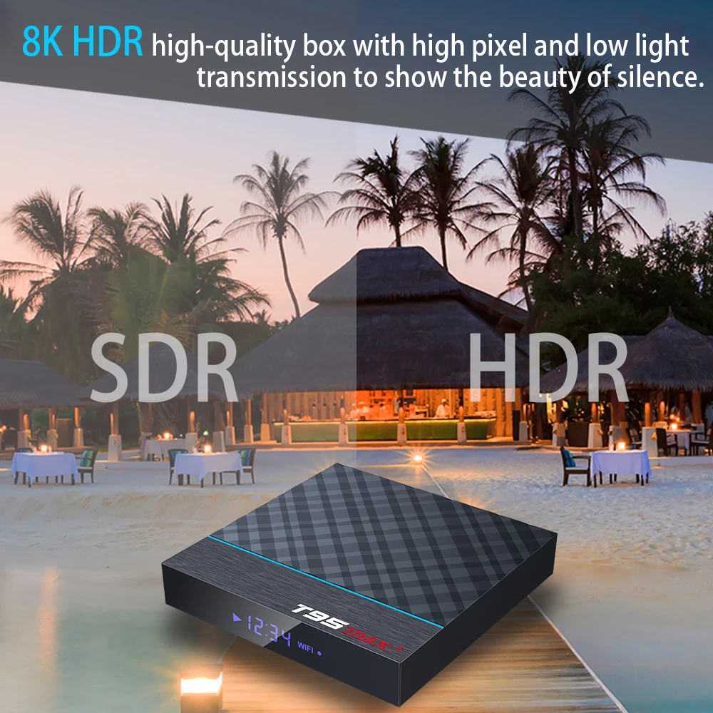 Amlogic S905X3 set top tv BOX Android 9,0 ТВ коробка T95 MAX+ Wi-Fi роутер для Media Player ТВ коробка голосовой помощник 4 Гб 64 Гб оперативной памяти, 32 Гб встроенной памяти