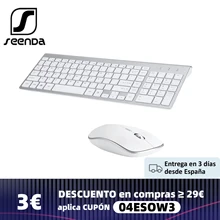 SeenDa 2,4G Drahtlose Silent Tastatur und Maus Mini Multimedia Volle-größe Tastatur Maus Combo Set Für Notebook Laptop desktop PC
