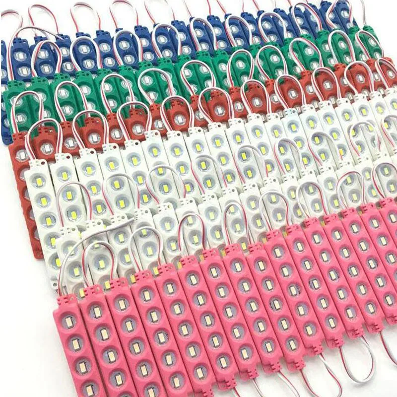 

DC12V Highlight 5730 Mold Plastics Module Advertisement Lamp Box LED Luminous Characters Light Source 5 Lights 5630 Epoxy Waterp