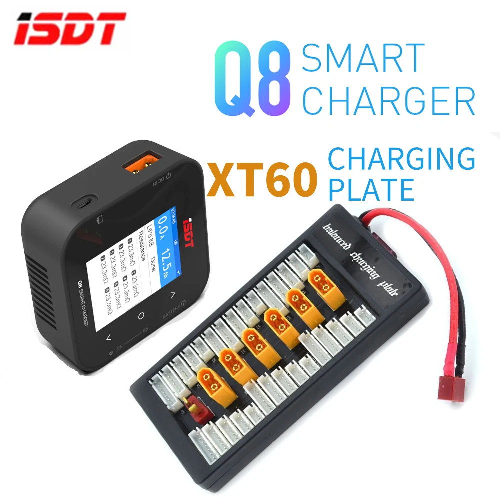 $61.06 ISDT Q8 BattGo 500W 20A High Power Battery with XT60 Balance Charger Discharger for 18S Lipo Batte