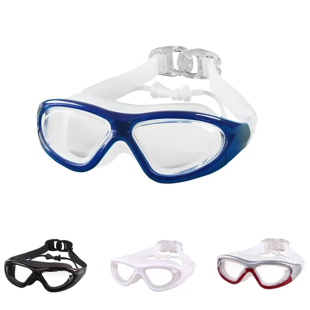 

Swimming Goggles Leak-Free Anti-Fog Wide-Angle Lens Anti-Uv Crystal Transparent Big Frame Swimming Glasses Eye Protection