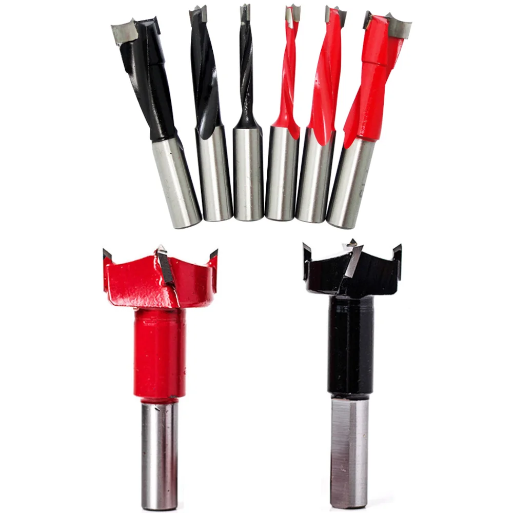 4Pcs/Lot Industrial Woodworking Row Machine Drill Carbide Tipped Brad Boring Bit 10mm Shank ,70mm Height