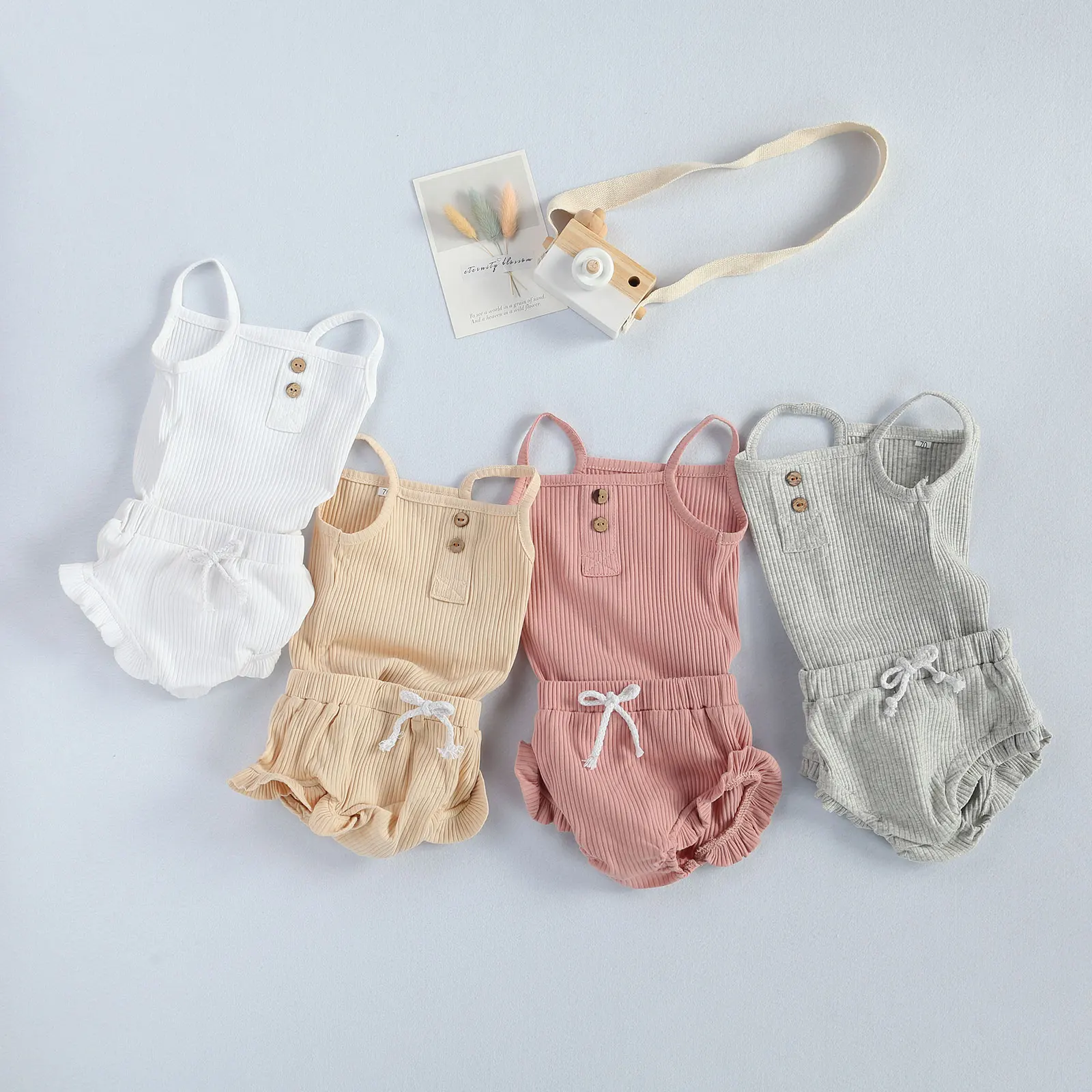 Shorts Outfits Clothes Sets Tops Baby's Sets 2pcs Summer