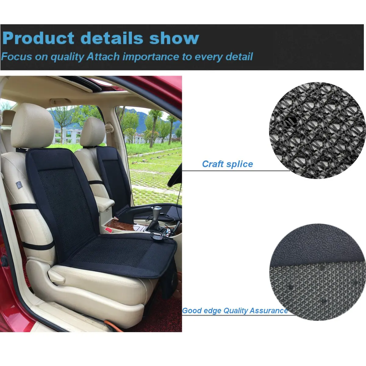 12V Car Seat Cooling Seat Cushion Air Ventilated Fan Conditioner