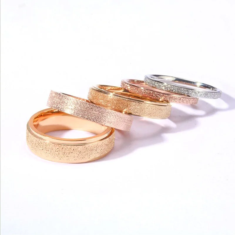 New Temperament 2mm Thin Rings for Women Girl 585 Rose Gold Tone Stainless Steel Chic Female Tail Ring Party Anel | Украшения и