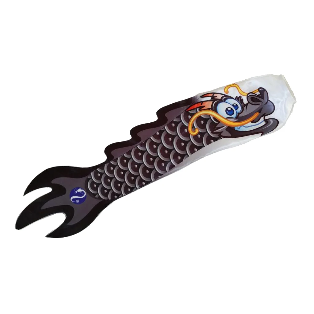 5 Colors Chinese Dragon Flag Outdoor Windsock Hanging Streamer Windmill Wind Spinner Black, Green, Blue, Rose Red, Red