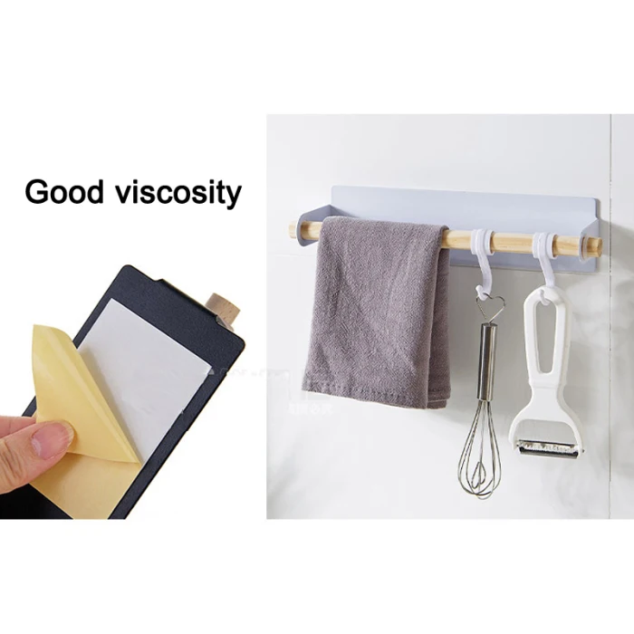 Adhesive Paper Towel Holder Rack Under Cabinet for Bathroom Kitchen BDF99