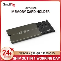 SmallRig-funda para tarjeta de memoria, soporte de almacenamiento para tarjetas de memoria, antigolpes, anticaída y antiarañazos, Plataforma para cámara DSLR 2832