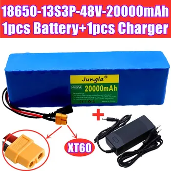 

18650-48v 20Ah 1000w 13S3P 20000mah lithium ion battery 54.6v lithium ion battery electric scooter with BMS + charger