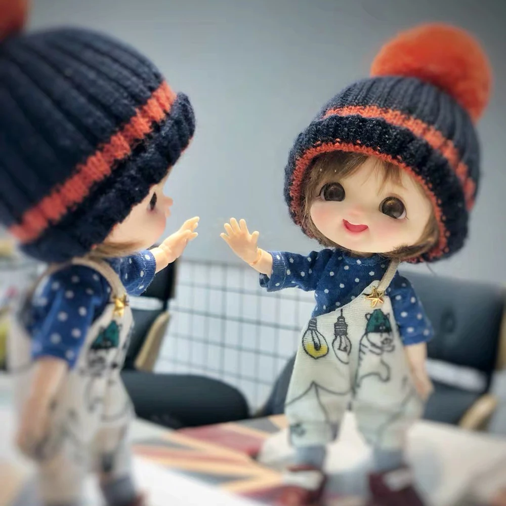 Кукла OB11 1/8 BJD кукла EGGY/смех макияж голова + глаза парик комплект одежды обувь |