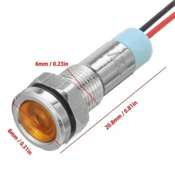 

Ships Indicator Light 12V 6mm Dash Dashboard Panel Warning Lamp 657486
