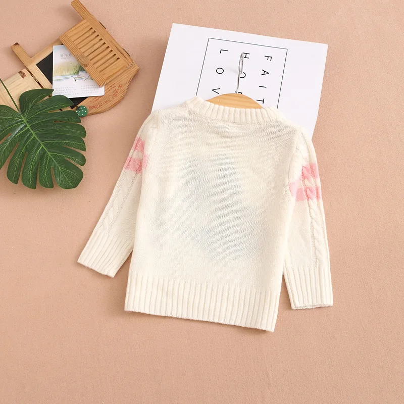 

Korean-style Childrenswear Autumn Children's Sweater Creative New Style Girls Fashion Cute Sweater Processing Customizable