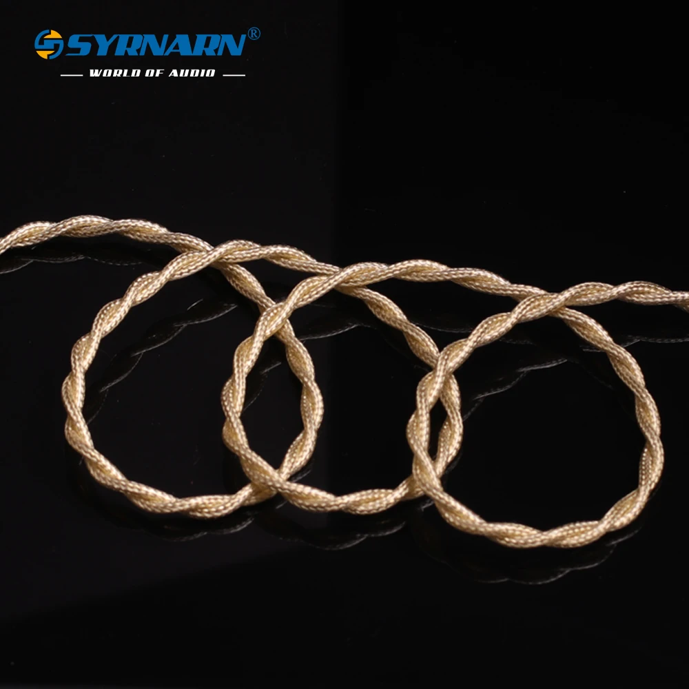 SYRNARN 7N OCC Litz Wire 18awg mix Cable 226 core headphone ZX505/300 Conversion cable Earphone Upgrade HiFi 4.4mm Balanced line
