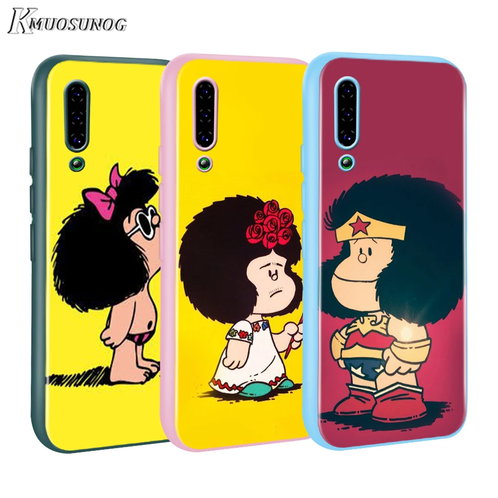 

Mafalda Fashion Baseus Candy Color Cover for Xiaomi Mi NOTE 10 9 8 Pro 9T SE A1 A2 A3 CC9 SE Lite F1 Phone Case