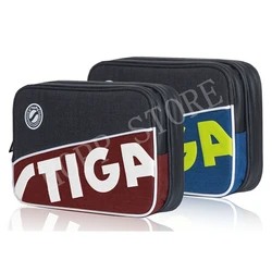 STIGA Table Tennis Rackets Bag New Double Layer Square Round for Training Professional Balde Bat Paddle STIGA Racket Ping Pong