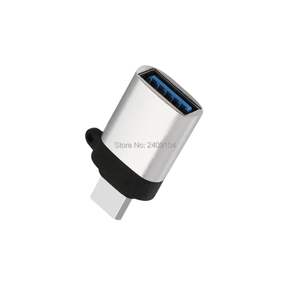 500 шт./лот адаптер типа OTG-C USB C штекер для USB3.0 OTG адаптер для зарядки и синхронизации данных тип-c конвертер