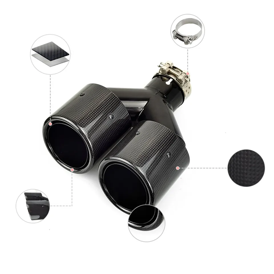 AKRAPOVIC 63㎜-89㎜ 2本出しカーボン マフラーカッター 1個 AKRAPOVIC 63㎜-89㎜ 2本出しカーボン マフラーカッター 1個