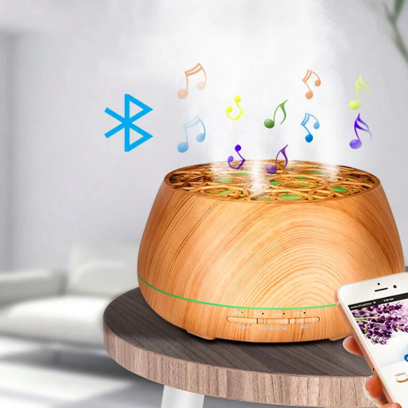 Bluetooth-динамик 400 мл диффузор для эфирных масел увлажнитель воздуха управление