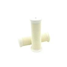 1 пара мотоцикл ТПУ винтажный руль Крышка Универсальная резьба ручки для велосипедного руля Non-Slip велосипедные рулевые зажимы белый 25/28 мм