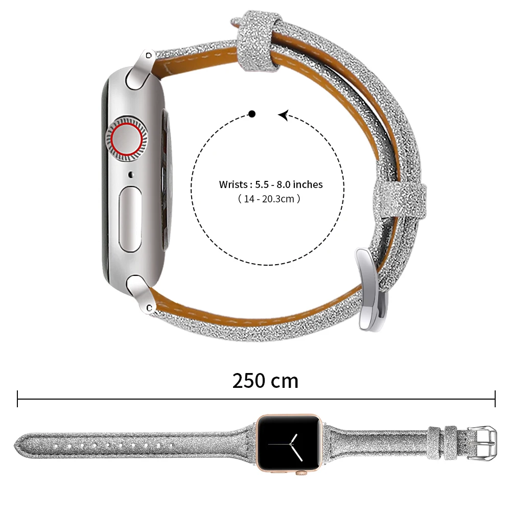 style 1 Gray Ремешок Joyozy из натуральной кожи для Apple Watch 38 мм/40 мм/42 мм/44 мм кожаный ремешок iwatch серии для Apple Watch 5/4/3/2/1 - Цвет ремешка: style 1 Gray