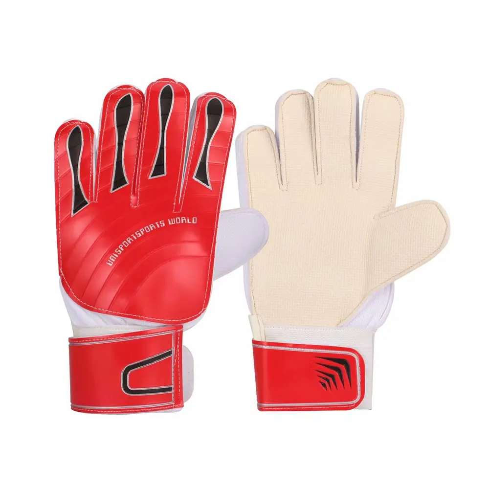 Профессиональные вратарские перчатки для взрослых и молодежи, толстые латексные футбольные вратарские перчатки, светильник, вратарские перчатки - Цвет: red
