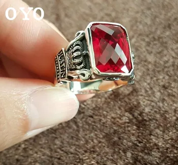 

S925 sterling silver men and women personality palace ring vintage index finger ring free shipping
