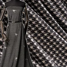 Осенне-зимний шерстяной жаккардовый жакет из кашемировой ткани, трикотажный бархат, высококачественный модный материал