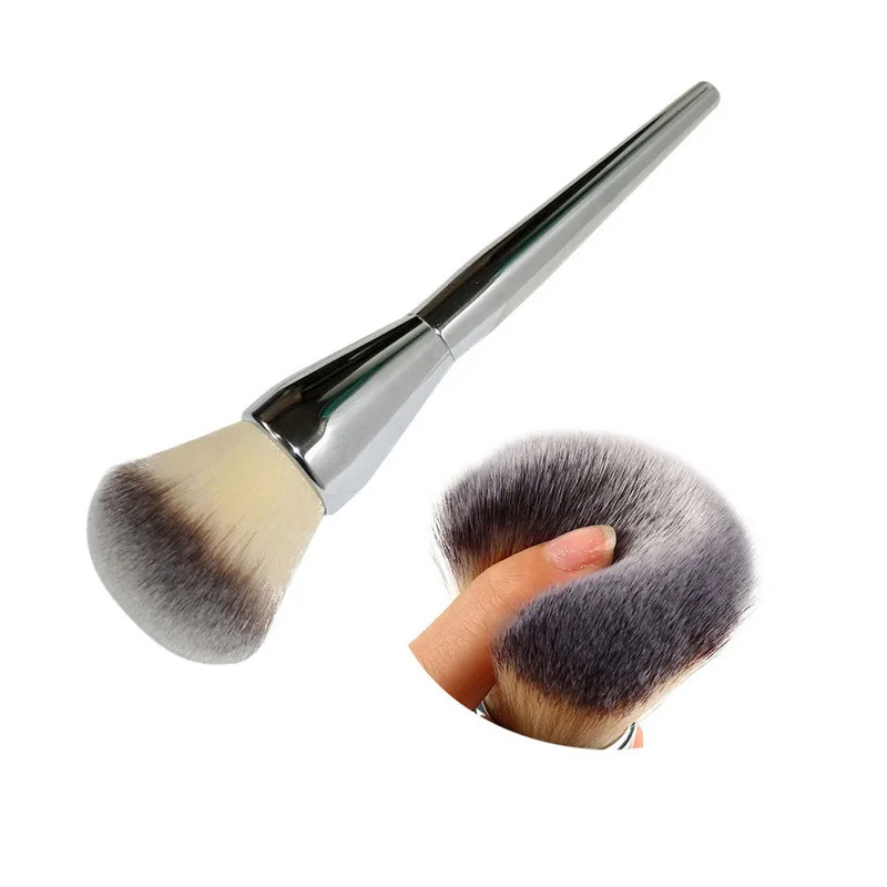 

Very Big Beauty Powder Brush Makeup Brushes Blush Foundation Round Make Up Large Cosmetics Aluminum Brushes Soft Face Makeup
