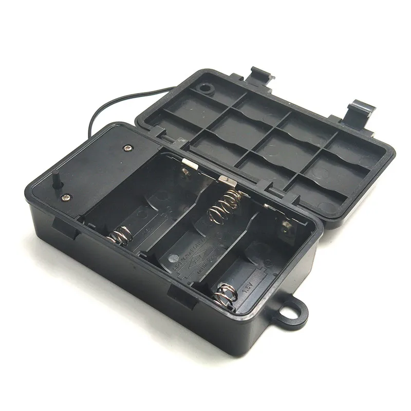 

2pcs/lot 3 Slots 4.5V Batteries Holder Storage Box Case with ON/OFF Waterproof 3 x C Size Battery Shell with DC5.5*2.1mm Plug