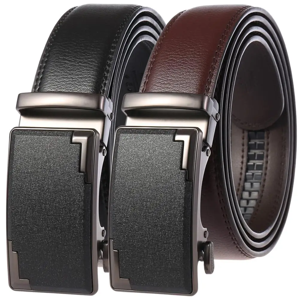 

Famous 2019 New Men's Belt Brand Designer Belt Men Top Sale Ceinture Genuine Leather Strap Automatic Buckle Men Cowhide Belt