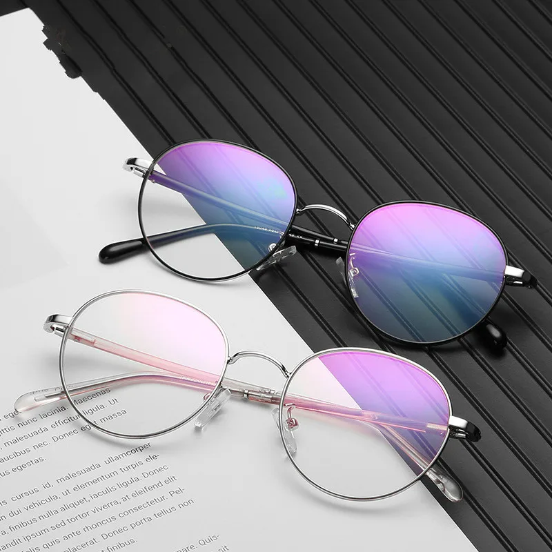 

Round Glasses Frame Woman Men Glasses Retro Myopia Optical Frames Metal Clear lens Black Silver Gold Eyeglasses Oculos Z321