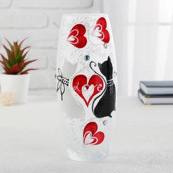 

Glass vase "Cat" 2, d-7.5cm 10x26 cm 4614730