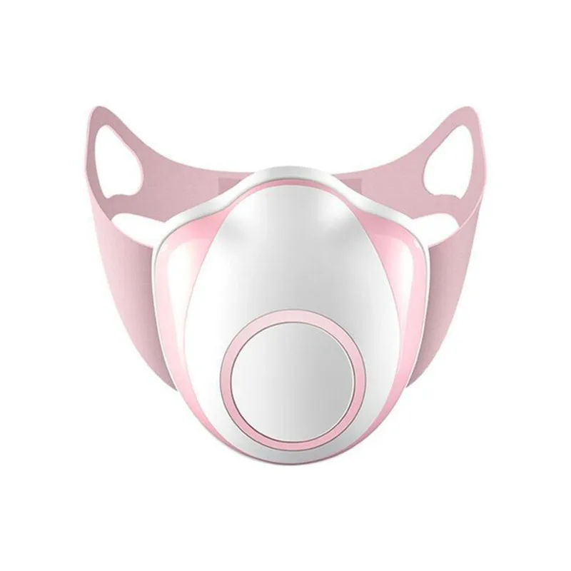 

Children Face Mask Electric Fan Kids Reusable Face Mouth Mask N95 Filters Anti PM2.5 Dust Bacteria Masks KN95,pink / blue,DC3.7V