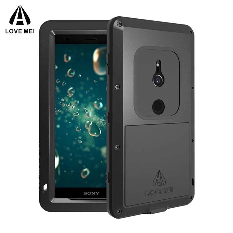 Алюминиевый металлический чехол LOVE MEI для sony Xperia XZ2/XZ2 Compact Armor противоударный защитный водонепроницаемый чехол для sony XZ2 Compact Capa