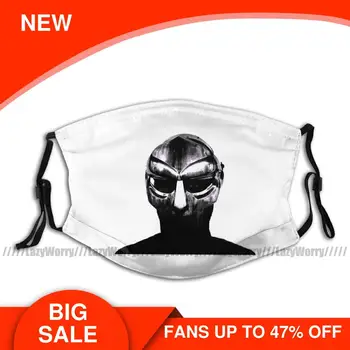 

Mf Doom Mouth Face Mask Doom Facial Mask with Filters Funny Polyester Adult Mask