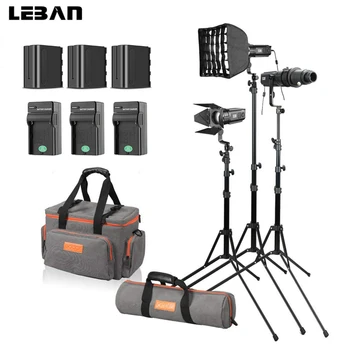 

Godox S30-D 90W Focusing LED Spotlight with Accessories Kit 5600 Color Temperature,CRI 96+,Continuous LED Light