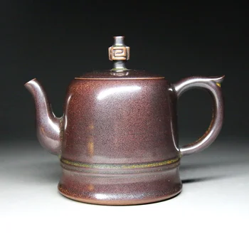 

Hua Jiang Zuo Cang [Top Treasure Grade]Yang Pengfei [Zijin Han Wei] ShenHou Yuzhou Jun porcelain teapot