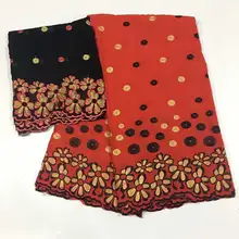 Afrian ткань хлопок iche getzner ткань мягкая вышивка riche высокое качество ткани материал с 5+ 2 ярдов/партия для вечерние HS01