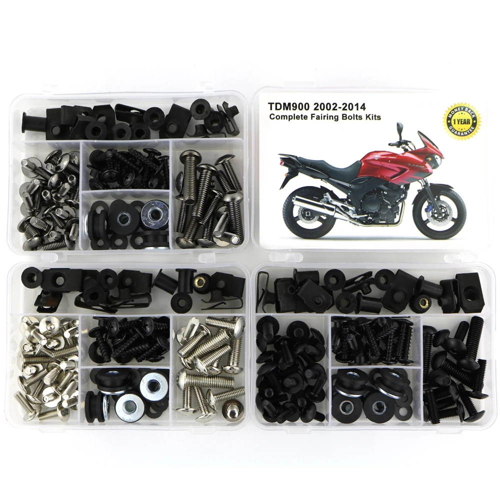 For Yamaha TDM900 TDM 900 2002-2014 Motorcycle Steel Complete Full Fairing Bolts Kit Fairing Clips Body Screws Nuts