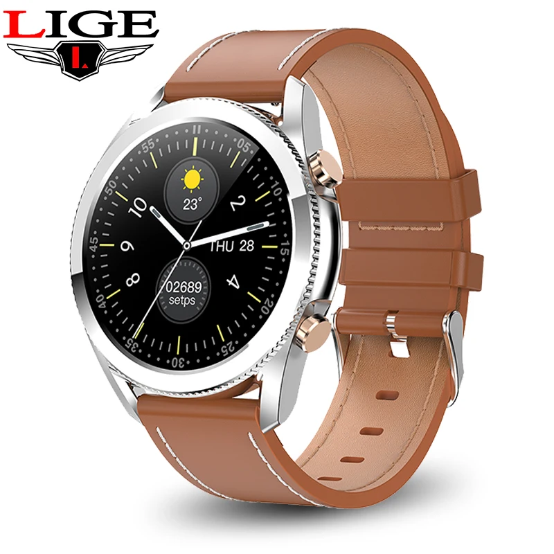 

LIGE Fashion Smart Watch Women Blood Oxygen Heart Rate Monitoring Alarm Clock Reminder Ladies Watch Weather Push Smartwatch Men