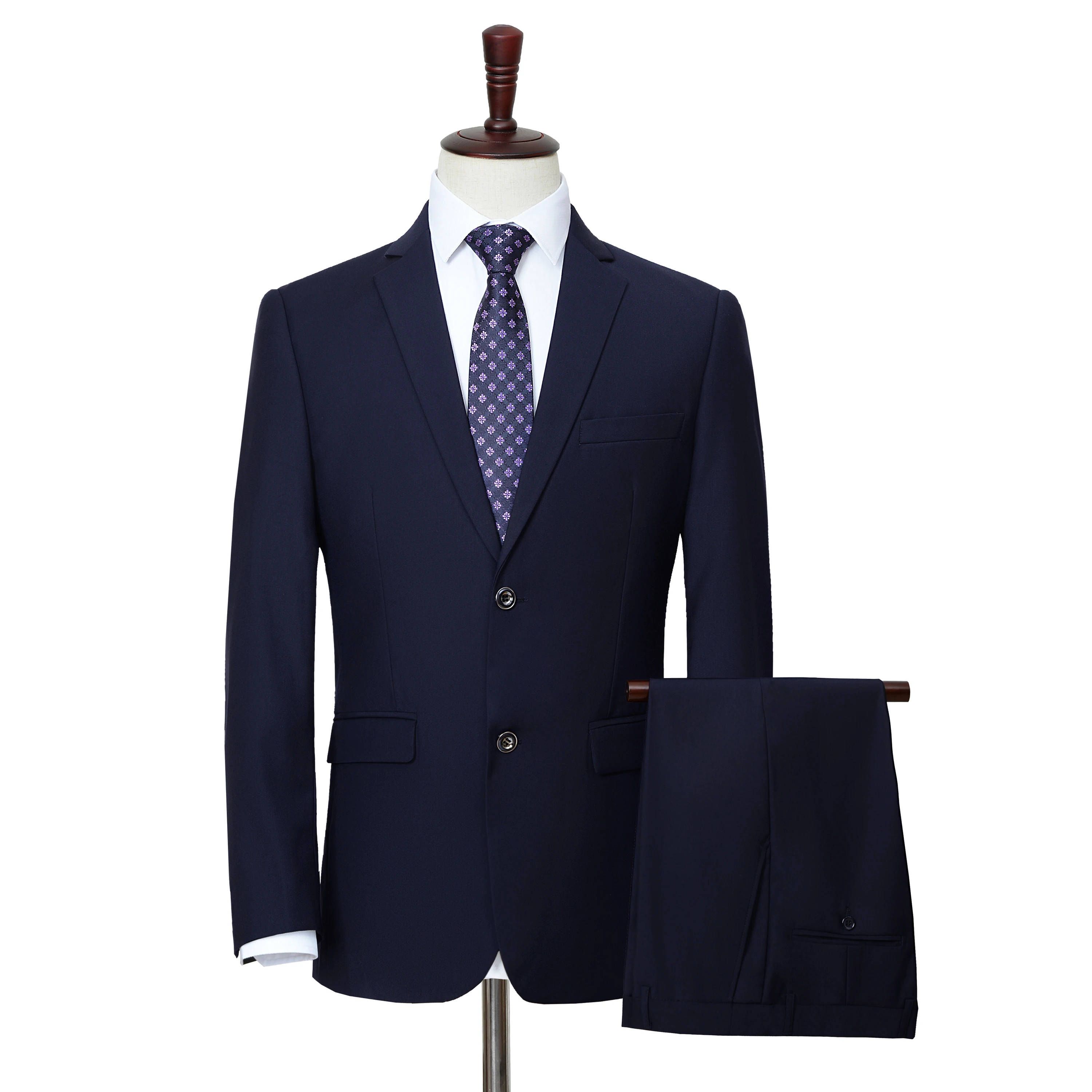 SHAN BAO plus size L-9XL loose suit 2021 autumn classic brand business casual young men's banquet wedding suit navy black blue sport coat Suits & Blazer